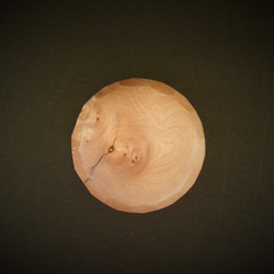香合　木彫り　変わった杢目　バール杢　根杢 《亀甲》 2枚目の画像