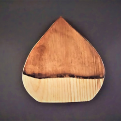【特別価格】【栗】トレー　小物置き　菓子皿　木彫り　コエマツ 2枚目の画像