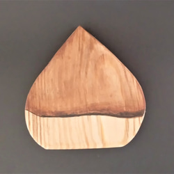 【特別価格】【栗】トレー　小物置き　菓子皿　木彫り　コエマツ 5枚目の画像