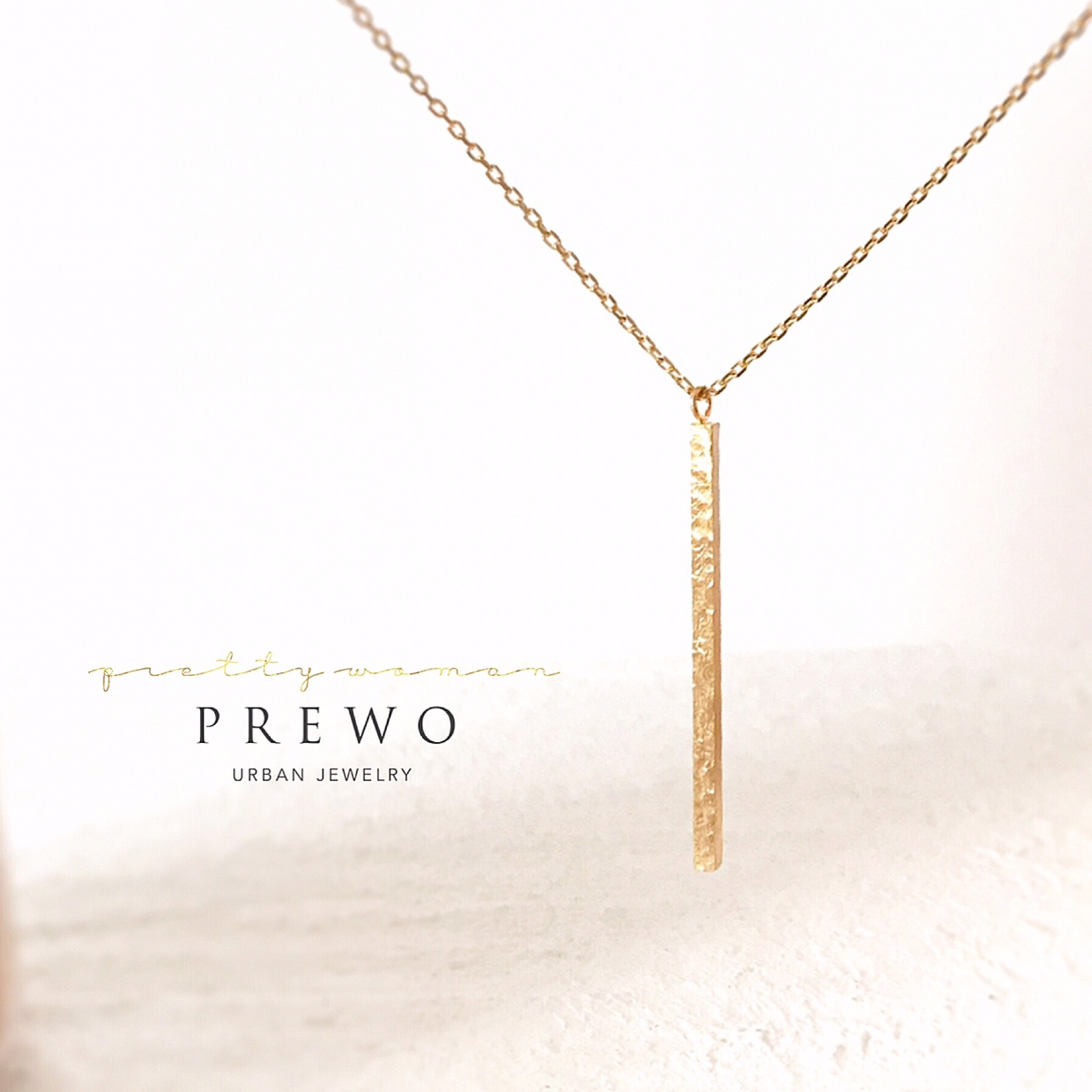 《受注製作》K18GP スティックネックレス