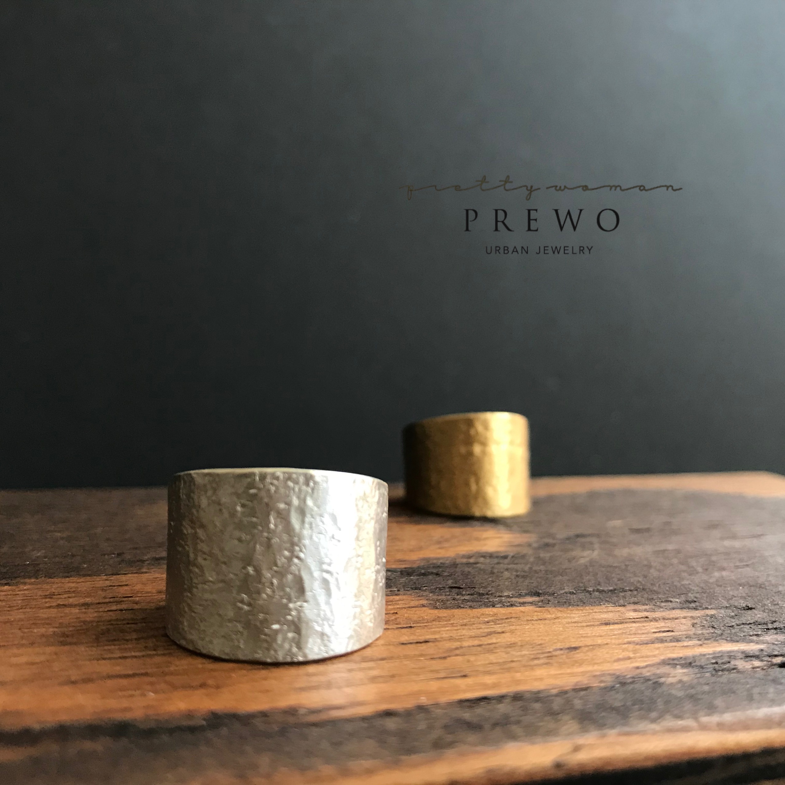 《受注製作》silverワイドリング〜TUKI〜