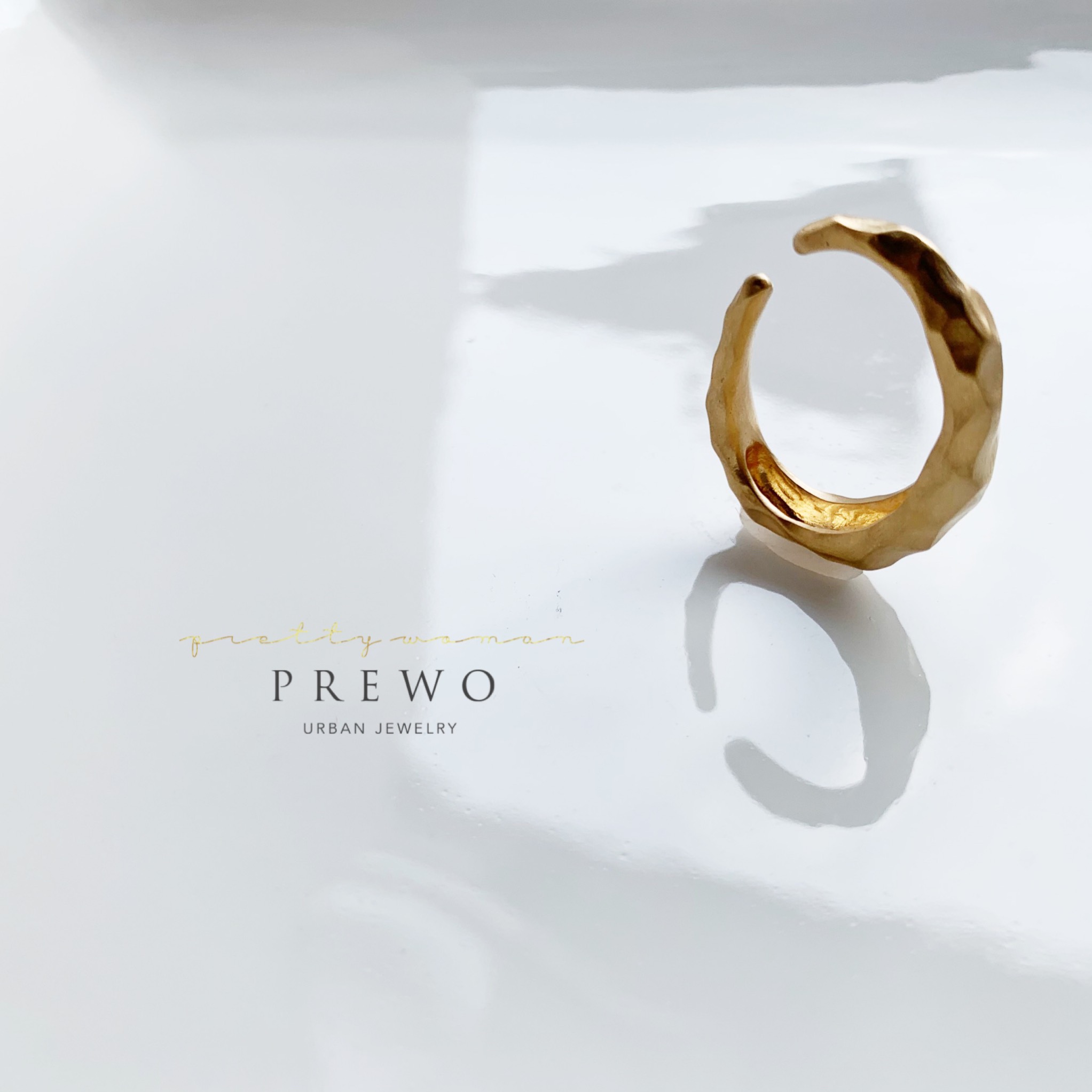 《受注製作》K18GP ROCK イヤーフック L