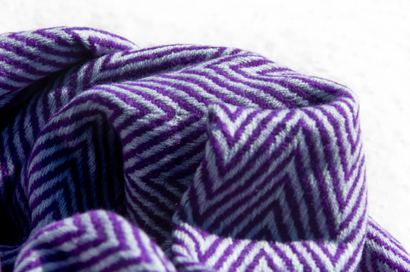 喀什米爾Cashmere 編織圍巾 羊毛蓋毯 針織圍巾/純羊毛圍巾/羊毛披巾 聖誕節禮物 交換禮物 母親節-紫色(厚款) 第5張的照片
