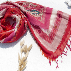 クリスマスギフト交換ギフト母の日バレンタインデーギフト誕生日ギフトカシミールカシミアカシミア刺繍入りウールショールニットスカーフ 4枚目の画像