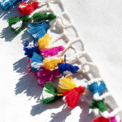 クリスマスギフト交換ギフト母の日バレンタインデーギフト誕生日ギフト交換ギフト手縫い純綿シルクスカーフ/純綿刺繍スカーフ/インド有 3枚目の画像