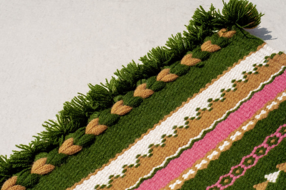 クリスマスギフト交換ギフト誕生日ギフトバレンタインデーギフト母の日ギフトピクニック手織りラグピクニックマットピュアウール織りラグ 6枚目の画像