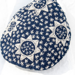 聖誕禮物 母親節 情人節禮物 新年禮物 生日禮物 民族風 藍染棉麻設計散步包 手拿包 色塊包 拼布包 棉麻包 手機袋-花 第7張的照片