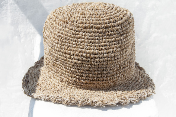 クリスマスギフト交換ギフト母の日ギフトバレンタインデーギフト誕生日ギフト綿とリネンの帽子織られた帽子漁師の帽子太陽の帽子わらの帽 2枚目の画像