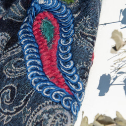 クリスマス交換ギフトバレンタインデーギフトバースデーギフト母の日ボイルドウールショール/ニットスカーフ/刺繍スカーフ/カシミヤシ 6枚目の画像