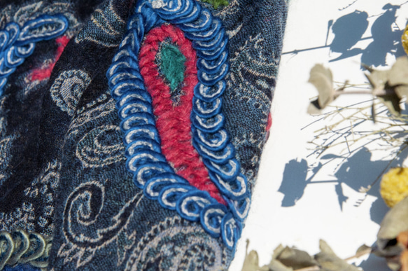 クリスマス交換ギフトバレンタインデーギフトバースデーギフト母の日ボイルドウールショール/ニットスカーフ/刺繍スカーフ/カシミヤシ 6枚目の画像
