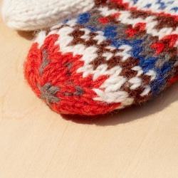 Wool gloves 針織純羊毛保暖手套 / 羊毛手套 / 露趾手套 / 內刷毛手套- 森林風北歐費爾島圖騰nepal 第4張的照片