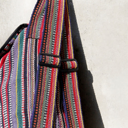 Weave Bag 限量一件 手工編織背包/ 肩背包 / 斜背包 / 編織手感旅行後背包-魔幻線條fairtrade 第7張的照片