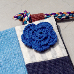 限定版の手織り、天然スプライスさメッセンジャーバッグ/バックパック/ショルダーバッグ/バッグ/バッグをフェアトレード - 青空幾 2枚目の画像