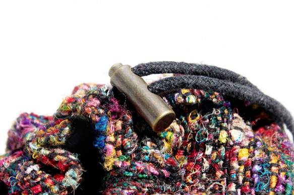 Fairtrade 限量一件 編織手感瑜珈墊背包 / yoga bag / 瑜伽包 - 手工織布 彩色繽紛手捻紗麗線 第10張的照片