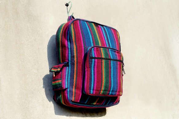 Woven bag 手織手感民族旅行方形後背包Fairtrade - 南美色調 (僅一件) backpack 第2張的照片