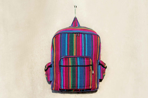 Woven bag 手織手感民族旅行方形後背包Fairtrade - 南美色調 (僅一件) backpack 第3張的照片