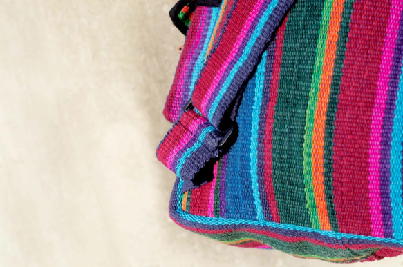 Woven bag 手織手感民族旅行方形後背包Fairtrade - 南美色調 (僅一件) backpack 第9張的照片