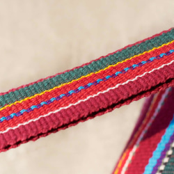 フェアトレードをバックパック後の不織布バッグのハンドル手織りエスニック平方 - ブルーマジック（1のみ）民族バッグ 9枚目の画像