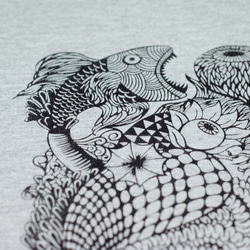 メンズフィットコットンイラストTシャツ/旅行T /国立風Tシャツ/旅行マップシリーズメモリフェイスデザインのT-shirt-魂（ 8枚目の画像