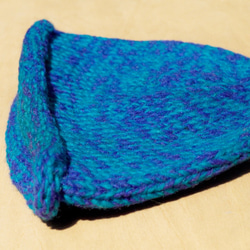fairtrade 手織純羊毛帽 / 針織毛帽 / 手織毛帽 / 毛線帽 (made in nepal) - 藍色天空 第3張的照片