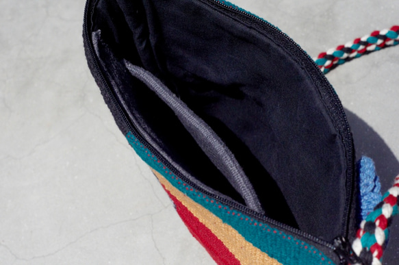 限量一件 天然手織布拼接斜背包 / 背包 / 肩背包 / 小包 / 旅行包 - 蒙德里安鮮豔色拼布設計fairtrade 第7張的照片