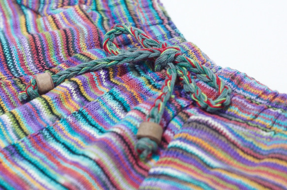 女裝 民族風拼接針織短褲 knitting shorts - 漸層繽紛色調 ( 限量一件 ) Fairtrade 第2張的照片