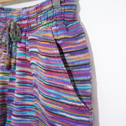 女裝 民族風拼接針織短褲 knitting shorts - 漸層繽紛色調 ( 限量一件 ) Fairtrade 第5張的照片