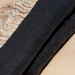 nepal wool hat手工編織純羊毛帽/ 編織帽 / 針織毛帽 / 內刷毛手織毛帽 / 毛線帽 - 焦糖色混色麻花 第8張的照片