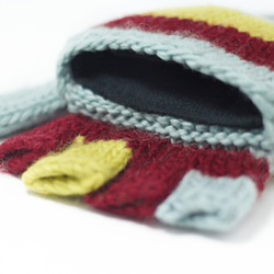 wool gloves限量一件手織純羊毛針織手套 / 可拆卸手套 / 保暖手套(made in nepal) - 清新 第3張的照片