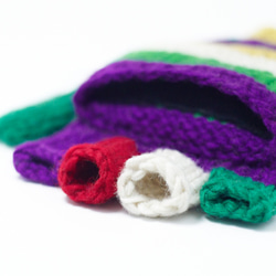 wool golve手織純羊毛針織手套 / 可拆卸手套 / 保暖手套(made in nepal) - 清新森林民族圖騰 第3張的照片
