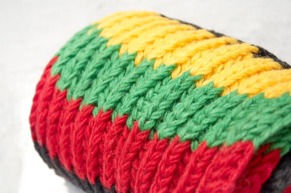 手織純羊毛圍巾 / 針織圍巾 / 手織條紋圍巾 (made in nepal) - 熱帶森林民族風 wool scarf 第3張的照片