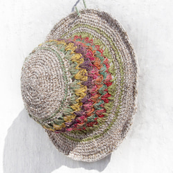 南米緑森林马丘比丘フェアトレード麻の帽子 - 手織りコットンキャップ/ニットキャップ/帽子/麦わら帽子/ストローハットの限定版 5枚目の画像