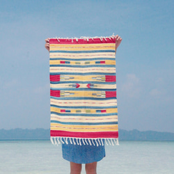 カーペットの質感織りカーペット/テーブルマット/織り感じのプレースマット/自由奔放に生きるエスニックスタイルのピクニックマット- 3枚目の画像