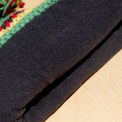 熱帯ジャングルの国 - 手作り限定版の純粋なウールの帽子/ニットキャップ/手織りキャップ/（ネパール製）ウールキャップ毛手織り 4枚目の画像