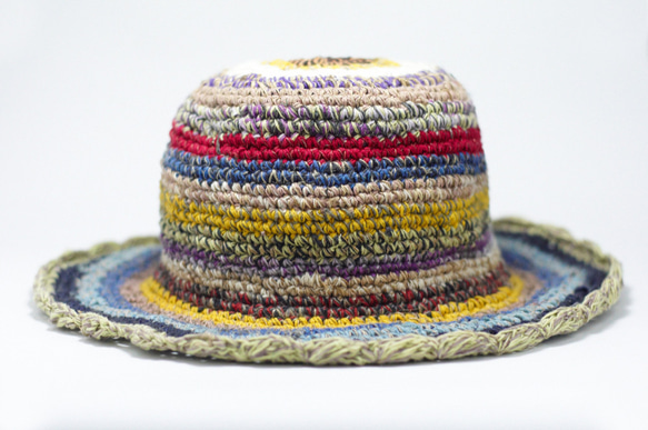 制限ハンドコットンニットキャップ/ニットキャップ/帽子/ウールキャップ - 南アメリカのトーン（リミット1）民族の麻の帽子 3枚目の画像