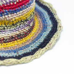 制限ハンドコットンニットキャップ/ニットキャップ/帽子/ウールキャップ - 南アメリカのトーン（リミット1）民族の麻の帽子 6枚目の画像