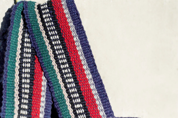編織手感後背包 / 民族後背包 / 條紋後背包 - 藍色世界 ethnic cotton backpack 第6張的照片