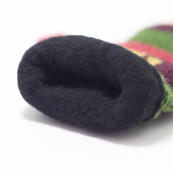 手織純羊毛針織手套 / 可拆卸手套 / 內刷毛手套 / 保暖手套 - 夕陽下的森林 wool gloves 第3張的照片