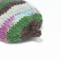 手織りの純粋なウールのニット手袋/取り外し可能な手袋/かぎ針編み手袋/暖かい手袋 - ミントチョコレートウールの手袋ニット手袋、 2枚目の画像