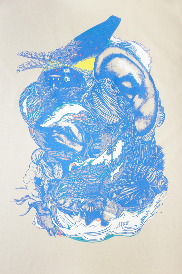 男裝 合身純棉插畫Tee / T-shirt / Design T-shirt - 海洋的旅程 (S/M/L/XL) 第3張的照片