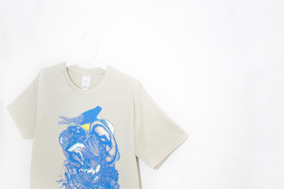 メンズフィットコットンイラストTシャツ/ Tシャツ/デザインTシャツ - オーシャンジャーニー（S / M / L / XL） 9枚目の画像