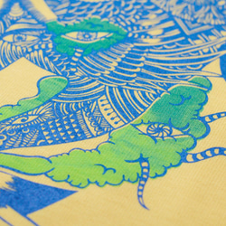女裝 手感夏日寬鬆飄逸感旅行T / 女裝上衣//Tee/設計上衣/ T-shirt/設計Tee-印度大象 ( 陽光黃 ) 第10張的照片