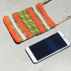 サンシャイン森林カラー不織布バッグ - 手織り天然コットン電話袋/携帯電話ケース/ショルダーバッグ/バッグ/旅行バッグの限定版 1枚目の画像