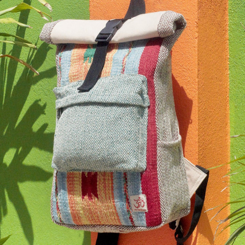 パッチワークデザインバックパック