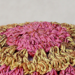 情人節禮物 限量一件 編織棉麻帽/編織帽/漁夫帽/遮陽帽/草帽 - 草莓與檸檬 鏤空手織帽fairtrade hat 第4張的照片