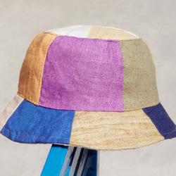 森の土地の風ステッチ手織りコットンキャップ/帽子/バイザー/帽子のパッチワーク/手作り帽子の量 - 南アメリカの熱帯雨林は、手作 4枚目の画像
