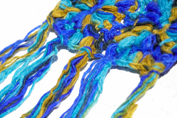 限定 1 つの手作りかぎ針編みシルク スカーフ/ウールかぎ針編みシルク スカーフ/かぎ針編みスカーフ/手編みシルク スカーフ/グ 3枚目の画像