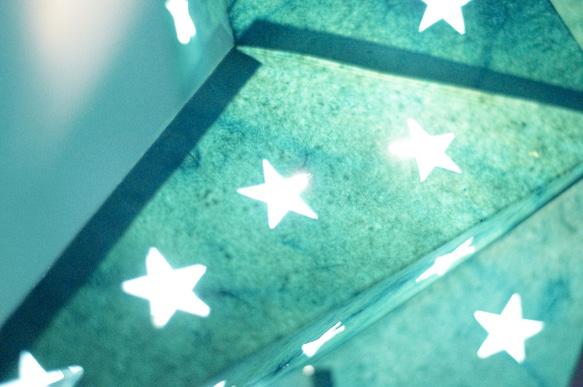 クリスマスギフト手作り限定版手作りスターライト/スターライト/スターライト/折り紙/ナイトライト-月明かりの下でトルコの青い星空 5枚目の画像