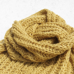 クリスマス限定版の手織り（ネパール製）の純粋なウールのスカーフ/ニットスカーフ/手織りストライプスカーフ/手編みのマフラー - 3枚目の画像