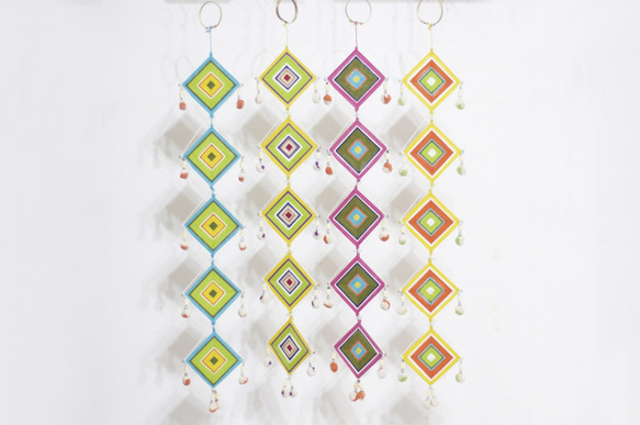 聖誕禮物 交換禮物 限量手工 Boho手工編織曼達拉 mandala 上帝之眼 曼達拉編織 -南美洲的一道彩虹 (中) 第2張的照片
